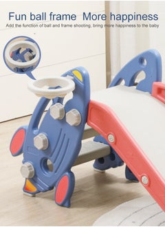 XIANGYU Rocket Shape Mini Indoor Plastic Foldable Stair Slide kids Playground Equipment Baby Toys Basketball Hoop  - Image 2
