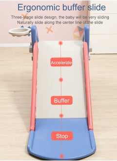 XIANGYU Rocket Shape Mini Indoor Plastic Foldable Stair Slide kids Playground Equipment Baby Toys Basketball Hoop  - Image 3
