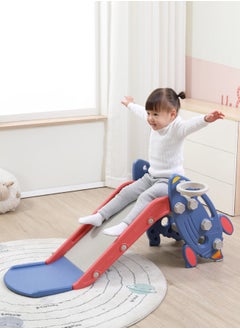 XIANGYU Rocket Shape Mini Indoor Plastic Foldable Stair Slide kids Playground Equipment Baby Toys Basketball Hoop  - Image 1