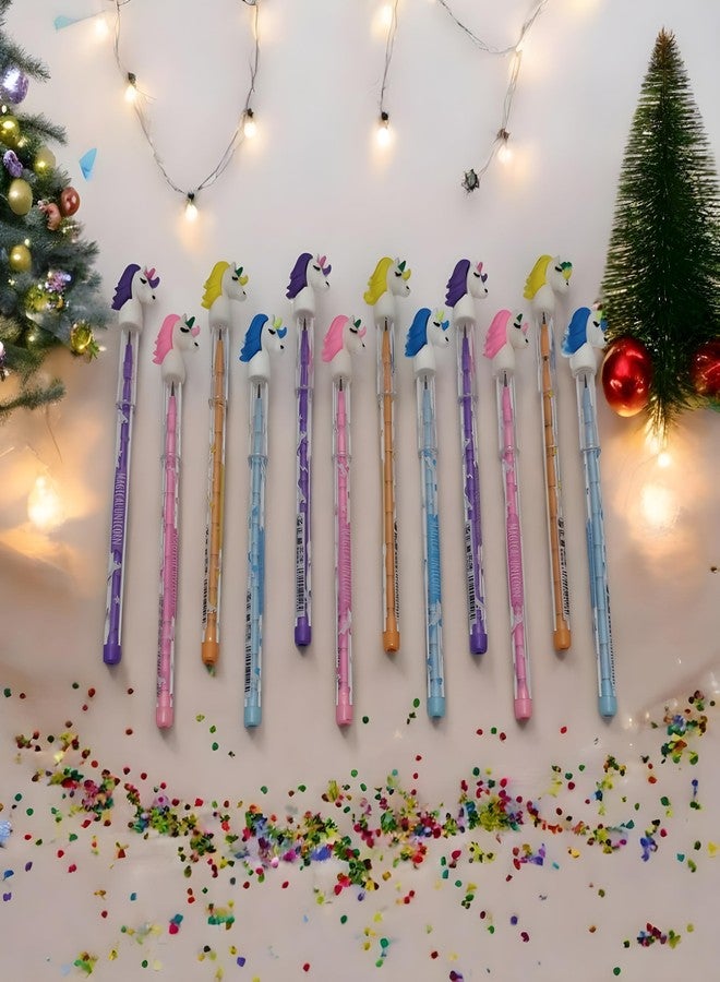 Radiance™ Unicorn Cartoon Pack of 12 Mechanical Pencils for Kids | HB Lead | School Supplies & Writing Stationery Set, Perfect for Return Gifts & Party Favors - Image 4