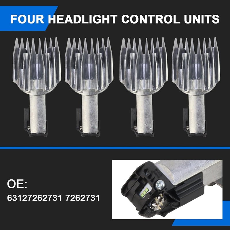 4Pcs Four Piece Headlight Control Unit Set Blu Ray Suitable For BMW 535i 550i 528i 520i 523i ActiveHybrid 5 M5 530i, Replace 63127262731 7262731 - Image 5