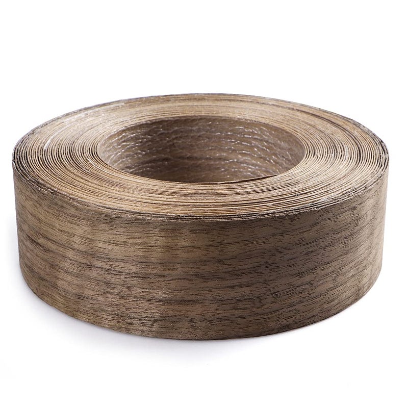MOLIGOU Walnut Wood Veneer Roll 250 Plywood Edge Banding Strips Flexible Veneer Edging with Adhesive Back