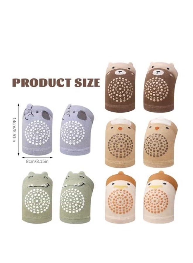Unewshi 5 Pairs Baby Knee Pads for Crawling, Breathable Summer Baby Crawling Knee Pads, Anti Slip Adjustable Knee Pads, High Elastic Soft Baby Knee Protectors, Leg Warmers for Baby Toddler Girls Boys - Image 2