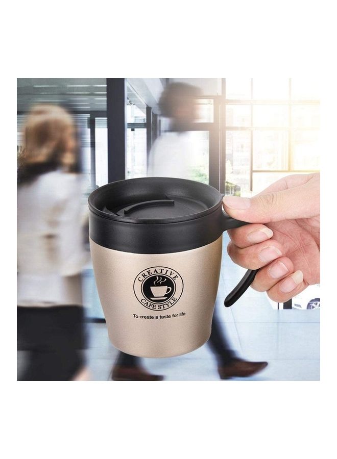 NIBEMINENT Stainless Steel Insulated Coffee Mug Black - Image 3