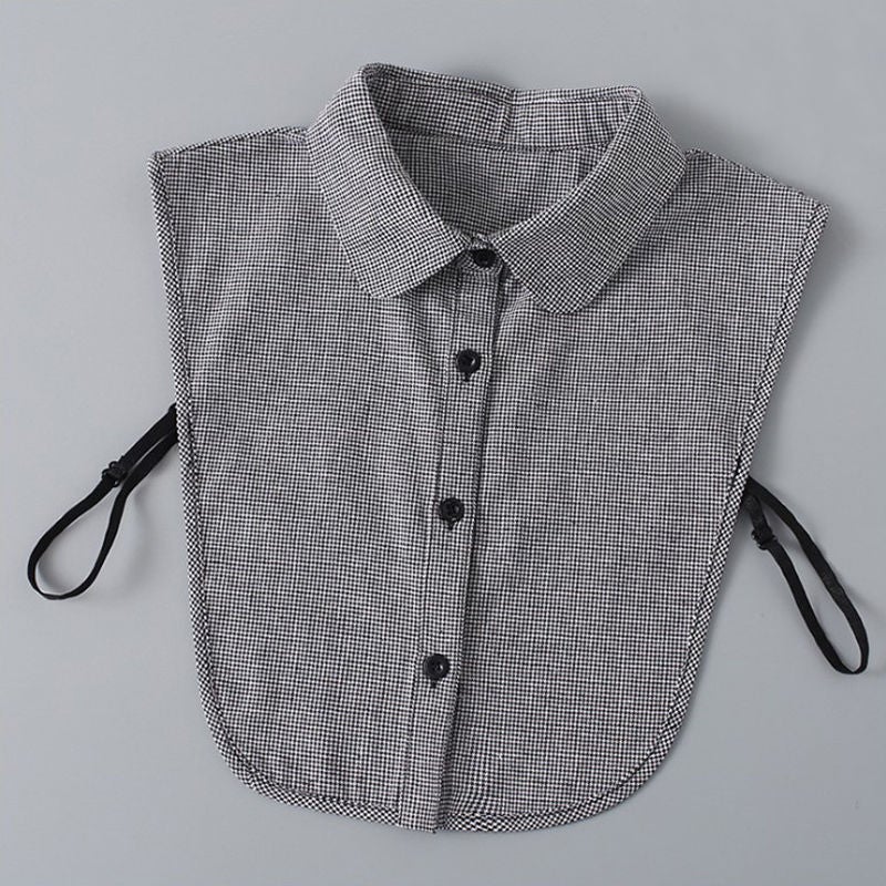 Doll Collar Shirt Fake Collar Children'S Plaid Shirt Collar All-Match Cotton Decorative Collar Multi-Functional Sweater Collar Korean - Image 2