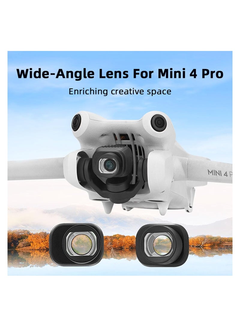 SOLARAE عدسة زاوية واسعة لطائرة DJI Mini 4 Pro - توسع نطاق الرؤية بنسبة 25% لتحسين التصوير الفوتوغرافي والفيديو، ملحق أساسي لكاميرا Mini 4 Pro. - Image 3