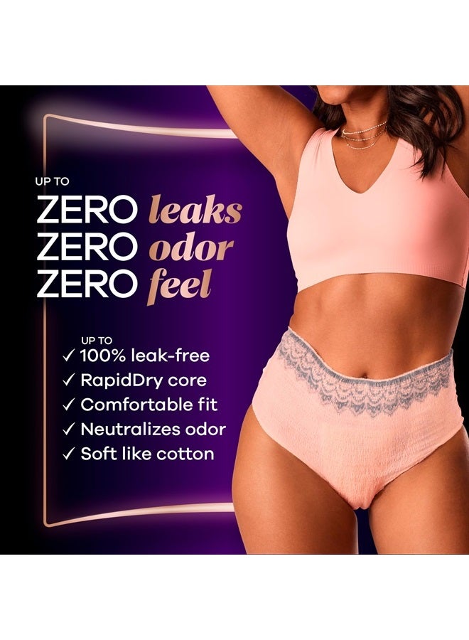 Always Discreet Boutique Adult Incontinence & Postpartum Underwear for Women, Maximum Protection, Peach, Large, 18 Count (Packaging May Vary)  - Image 3