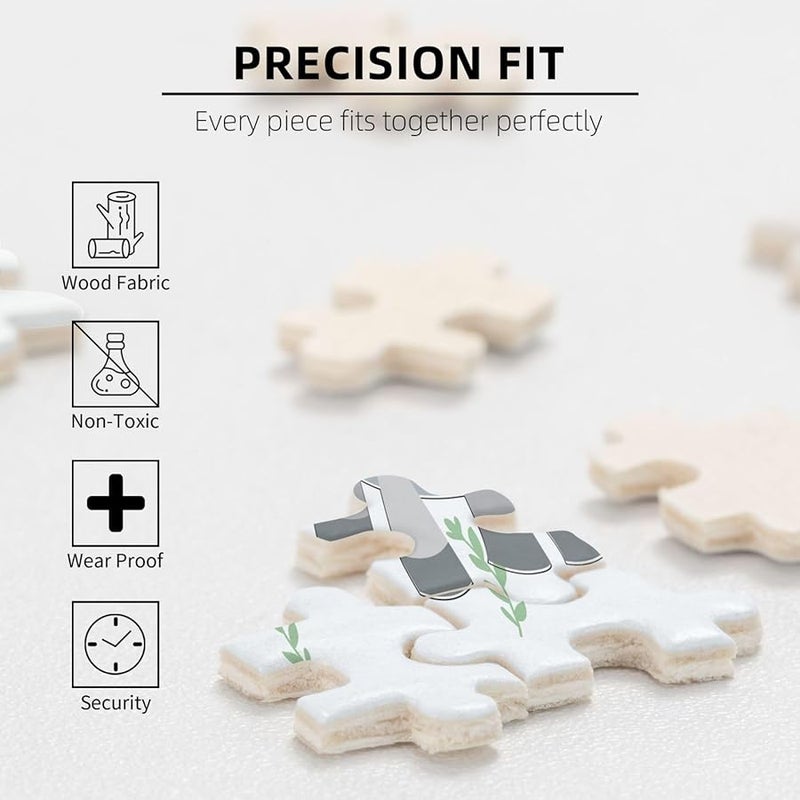 لغز بازل 500 قطعة لحمار فياحيا مبتسم للكبار، ديكور للمنزل، هدية عيد ميلاد - Image 5