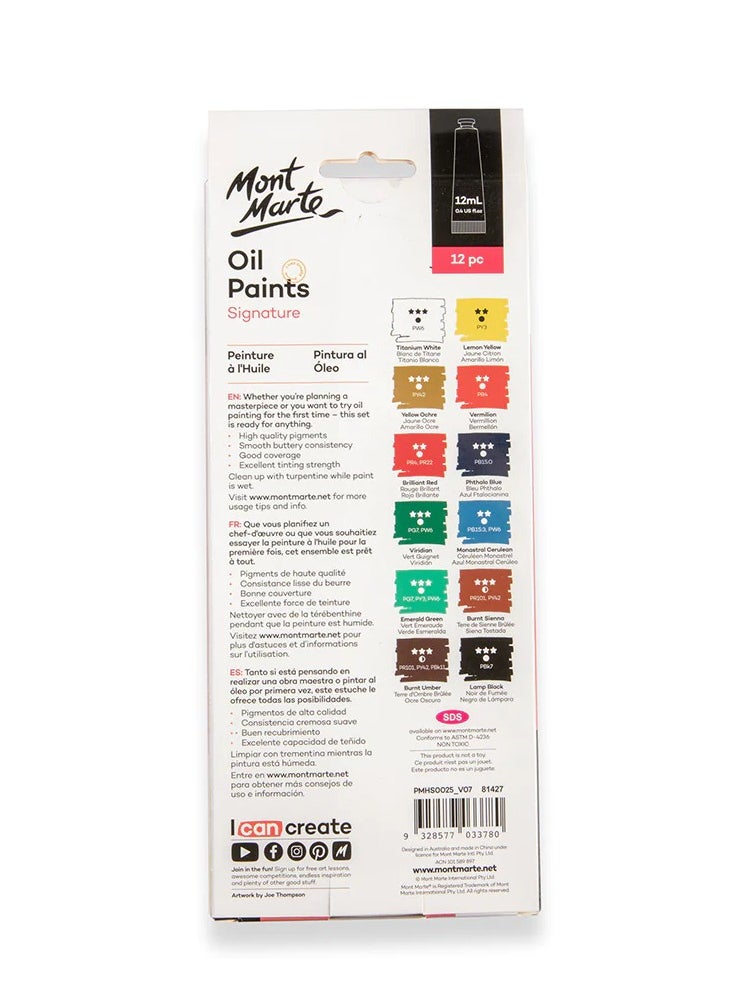 Mont Marte Oil Paints 12pc x 12ml - pzsku/Z558F454BC2F601C63FFBZ/45/_/1707237753/3f3d50ac-bca6-4299-9507-71493531e77b