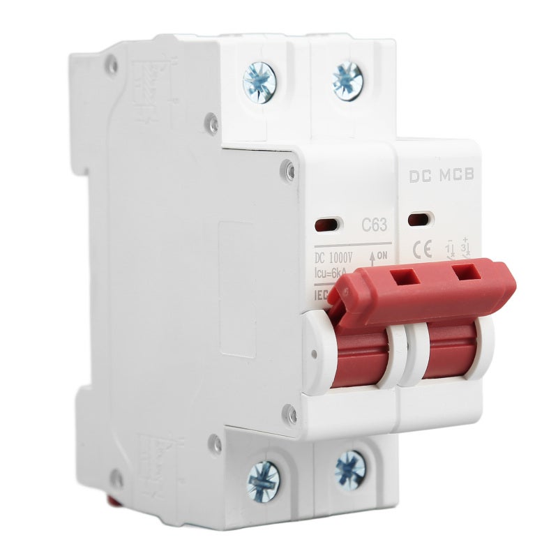 SG DC Circuit Breaker 63A 1000V 6000A Breaking Capacity - Faster Tripping with Arc Extinguishing - 35mm DIN Rail Mount for Solar Photovoltaic System - Image 2