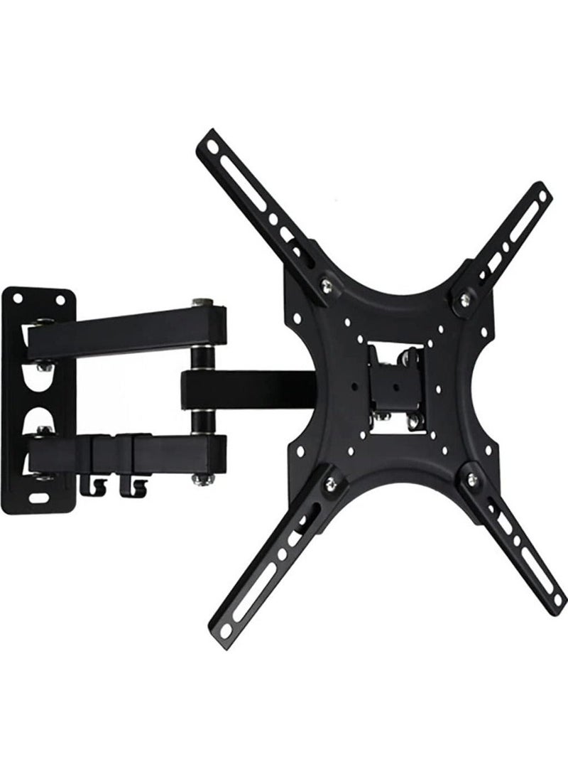 Tilt & Swivel TV Wall Mount - Heavy Duty Steel Bracket for 32-55" LED, LCD, Flat & Curved TVs, 70 lbs Capacity, VESA 400x400 - Image 1