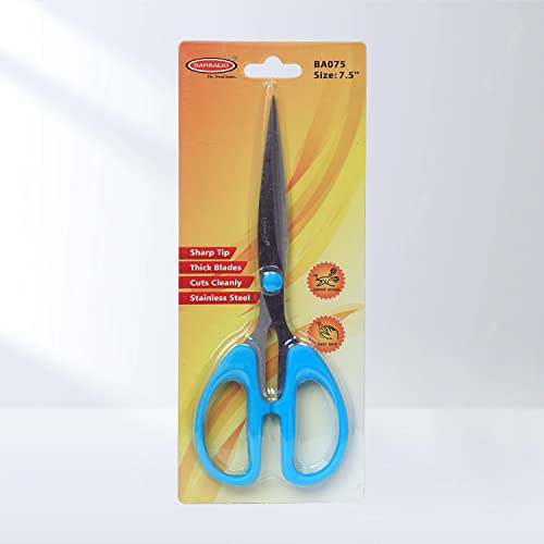 Bambalio 7.5" Soft Comfort Grip Multipurpose Scissors,Pack Of 2, BA075 - Image 1