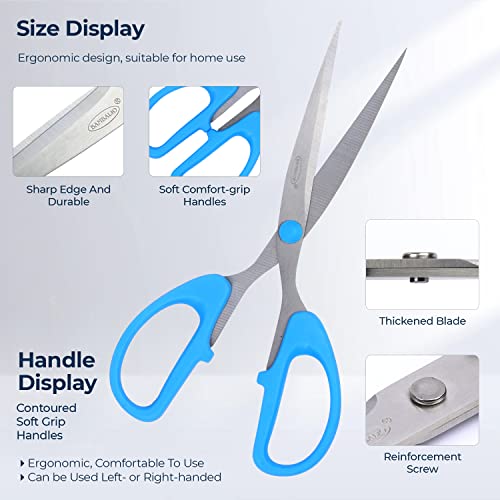 Bambalio 7.5" Soft Comfort Grip Multipurpose Scissors,Pack Of 2, BA075 - Image 2
