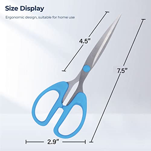 Bambalio 7.5" Soft Comfort Grip Multipurpose Scissors,Pack Of 2, BA075 - Image 3