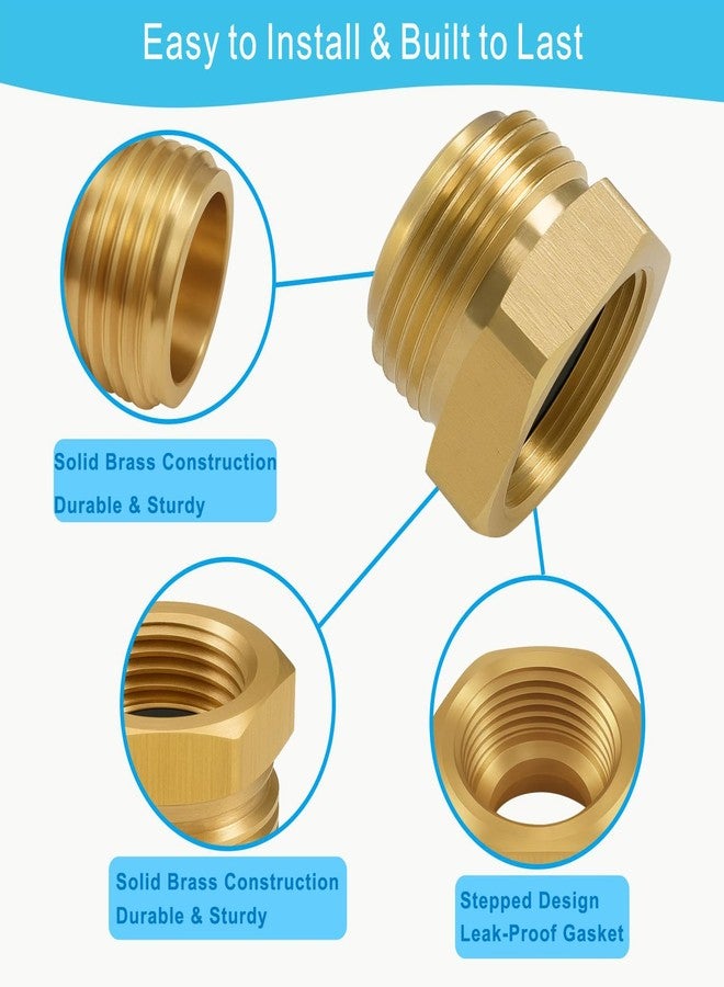 XNTONG - Shower Hose Adapter, Garden hose adapter, G1/2 Female to GHT 3/4 Adapter - Image 4