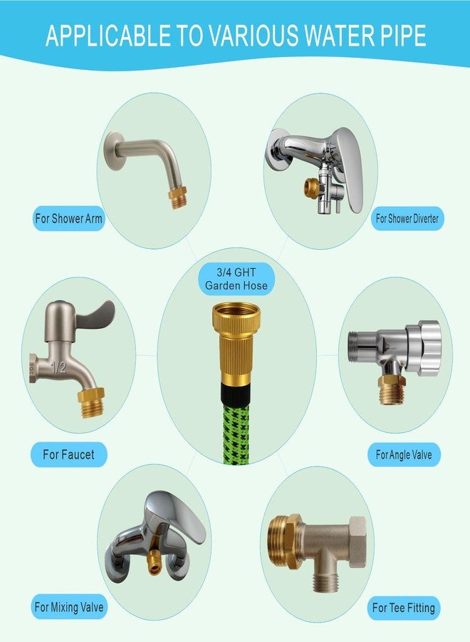 XNTONG - Shower Hose Adapter, Garden hose adapter, G1/2 Female to GHT 3/4 Adapter - Image 3