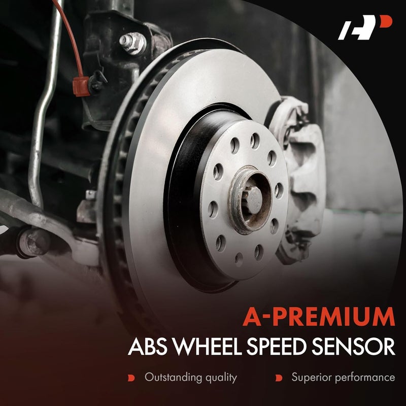 A-Premium Rear Right ABS Wheel Speed Sensor - Compatible with Toyota Models - Sequoia 2008-2017, 4.7L/5.7L, Sport Utility - Rear Passenger Side, Replaces 89545-0C030, 895450C030 - Image 2