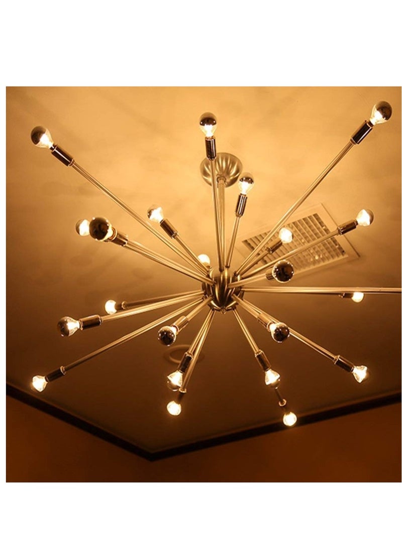 Loquat LED Lighting 4W Half Chrome Silver LED Light Bulb G45G14 E14 Dimmable Silver Tipped Vintage LED Filament Bulbs 40W Equivalent Warm White 2700K Decorative Globe Bulbs E14 Base LED Globe Bulb4 Pack - Image 3