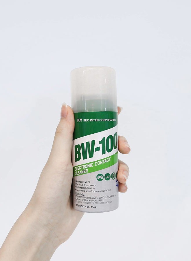 BW-100 Non-Flammable Electronic Contact Cleaner Aerosol Spray - Safely Cleans Joycons, Computers, PCB and More - Removes dust, Dirt and contaminants on Contact-Quick Dry | 4oz/114g | Pack of 3 - Image 3