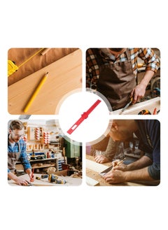 KASTWAVE Aluminum Woodworking Rulers, Precision Woodworking Ruler, Ruler Metric Inch Measuring, Metal Slide Stop Marking Rule, Construction, Carpentry, Machinist and Engineers Measuring Equipment  - Image 2