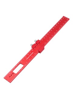 KASTWAVE Aluminum Woodworking Rulers, Precision Woodworking Ruler, Ruler Metric Inch Measuring, Metal Slide Stop Marking Rule, Construction, Carpentry, Machinist and Engineers Measuring Equipment  - Image 1