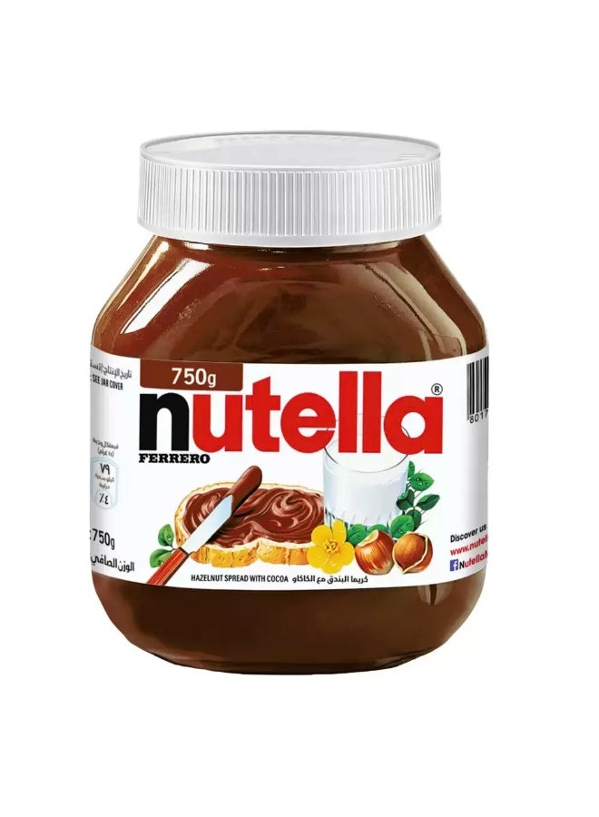 Nutella Nutella Ferrero Hazelnut Spread Delicious Sweet Chocolate For Breads and Wraps- 750gms 