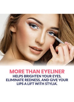 Stylia White Eyeliner Pencil - Waterproof, Long-Lasting - Soft Strokes, Easy Glide - Highly-Pigmented Silky Pen - Multipurpose Makeup Tool, Works as Eyeshadow, Highlighter, or Lip Liner - 12-Pack  - Image 5