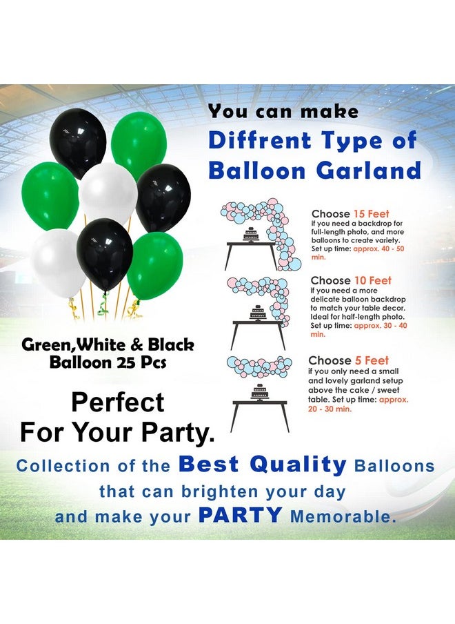 Party Propz Party Propz Football Theme Birthday Decoration - 43Pcs Happy Birthday Decoration Items for Boy | Soccer Theme Birthday Decoration Items | Football Balloons for Decoration | Kids Birthday Decorations  - Image 5