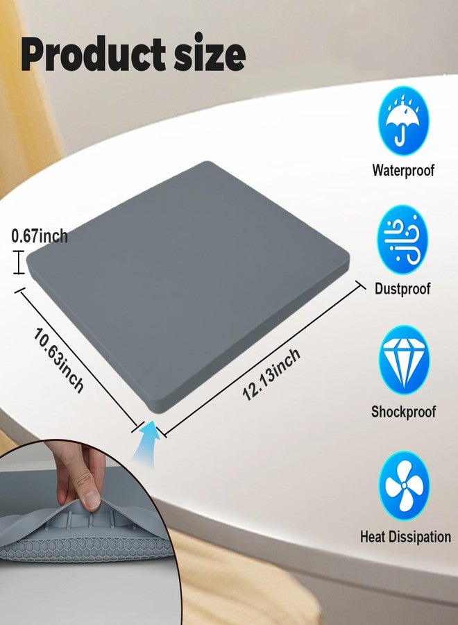 Zeroffi Starlink Mini Protective Cover, Starlink Mini Accessories Silicone Protective Case for Starlink Mini Dish Grey - Image 4