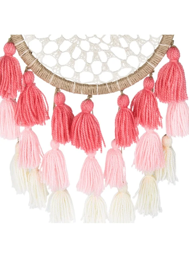 Chumbak Ombre Tassels Dream Catcher - Pink