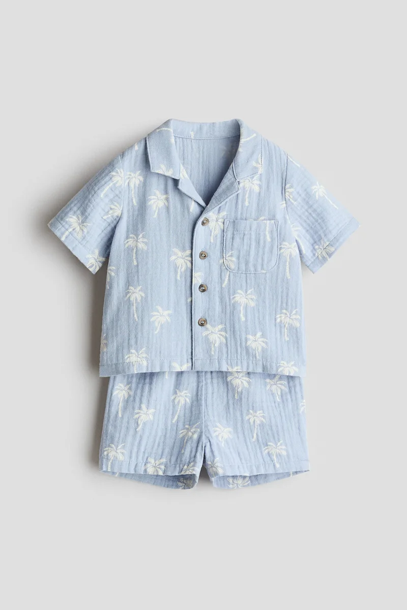 اتش اند ام طقم منقوش من قطعتين