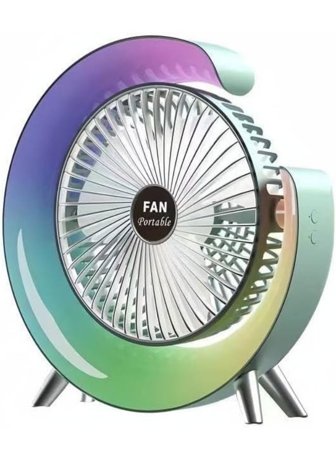 Portable desk fan - flexible ventilation and a compact design that fits any space SH
