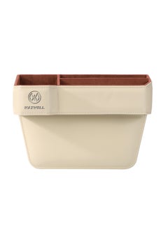 Maxwell Electronics Maxwell Drive Vault Car Seat Gap Seam Storage Box Cup Holder Additional Storage for Your Devices Like Mobile Phone Tablets Eyeglasses Wallet Money Coins Notebook Pen Organizer Keys Organizer (Beige)  - Image 1