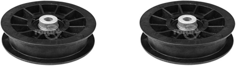 ROTARY 2 Pack Flat Idler Pulley Fits Exmark Toro 109-3397 Quest 74812 74815 74820 74914 - Image 1