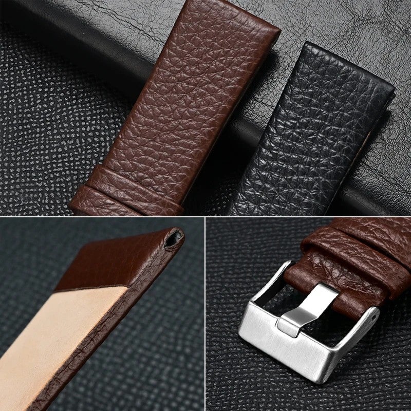 Bluejw New Style Replacement Watch Strap for Diese Watches – Lychee Grain Pattern, 22mm & 32mm Large Dial Compatible, Metal Buckle Band - Image 3