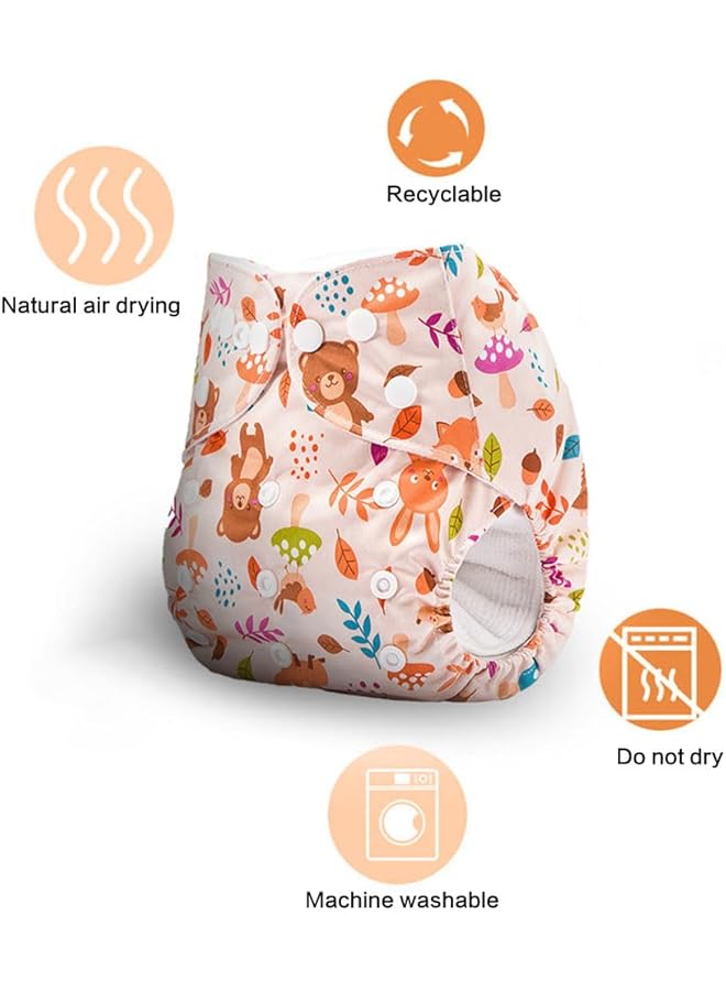 erorex Reusable Baby Swim Diapers Baby And Toddler Snap One Size Fits 0 8M Reusable Adjustable Washable - Image 3