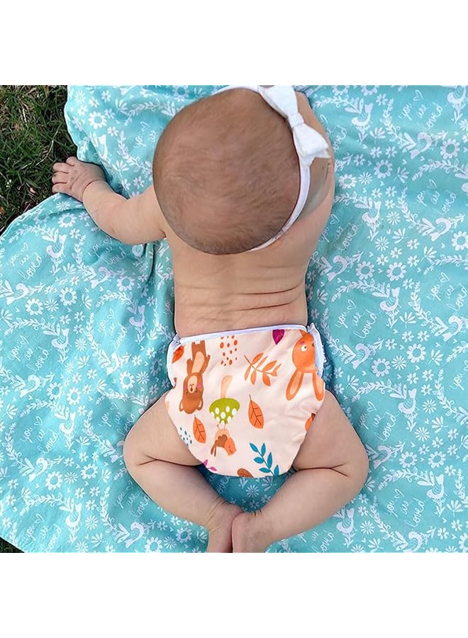 erorex Reusable Baby Swim Diapers Baby And Toddler Snap One Size Fits 0 8M Reusable Adjustable Washable - Image 4