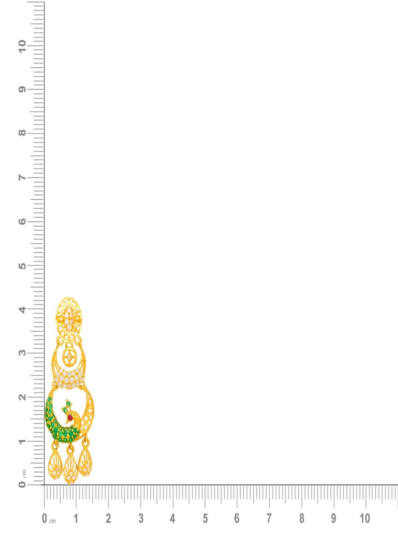 Malabar Gold and Diamonds - 22 Carat 916 Purity Yellow Gold Earring EG3246892Y For Women - Image 1