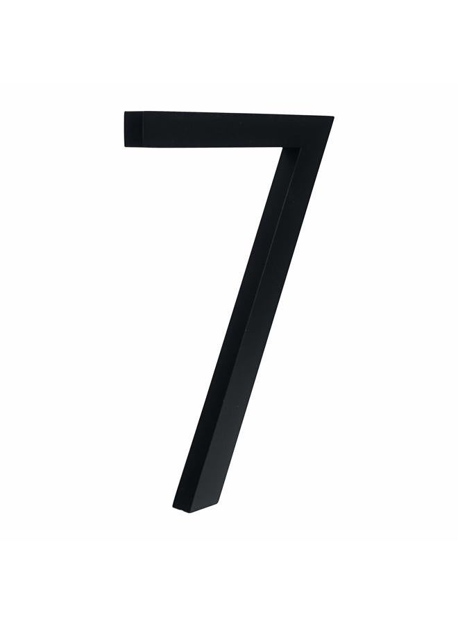 HASWARE Floating House Number 4 inch Stylish Door Numbers Alphabet Plaque Street Home Address Numerals (Small 7, Black) - Image 1