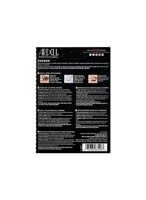Ardell Wispies False Eyelashes 113 - Natural Wispy Lashes, Lightweight Reusable Strip Lashes, 6 Pairs, 1 Pack