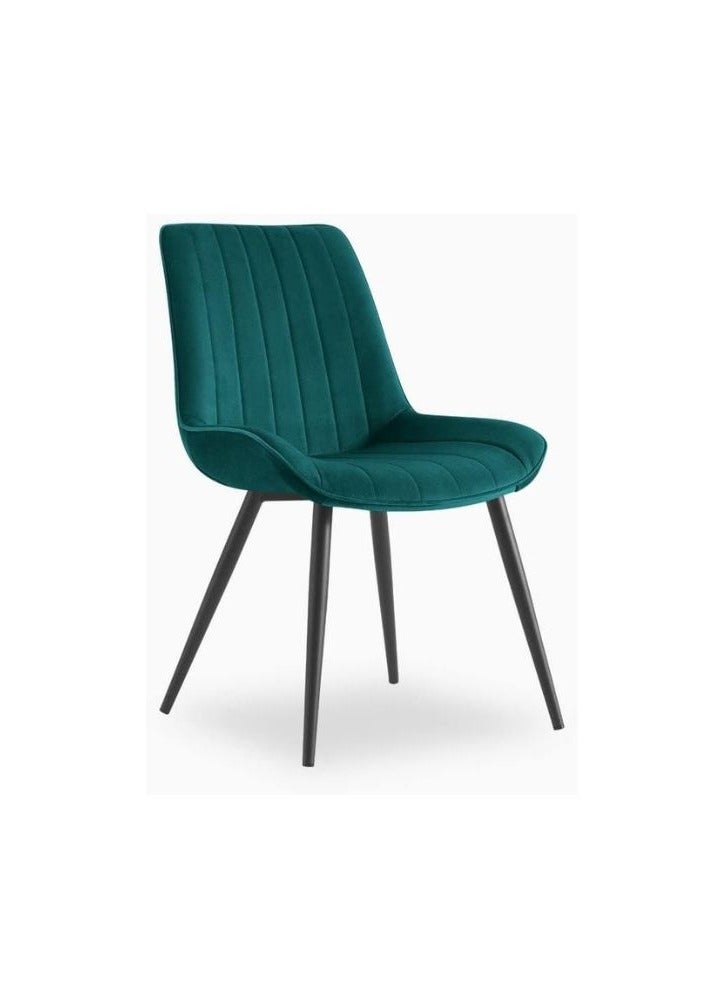 وبليك كرسي اخضر مريح بارجل خشبية - Image 2