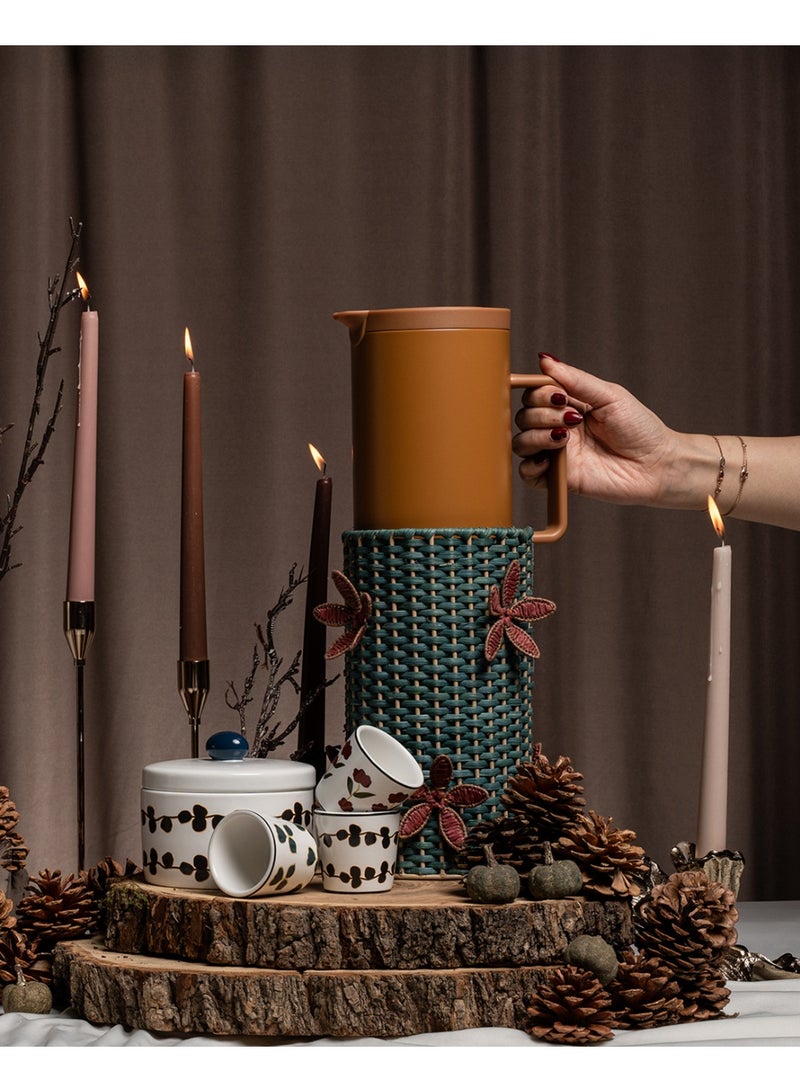 بلندز وعاء تقديم تمر مع غطاء من بلندز - Image 4