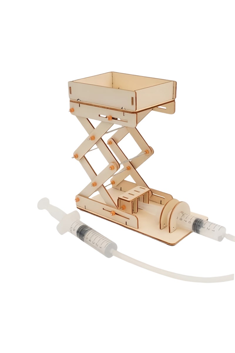 1Pcs DIY Hydraulic Elevator Platform Model Children Technologia Science Toys Experimental Tool STEM