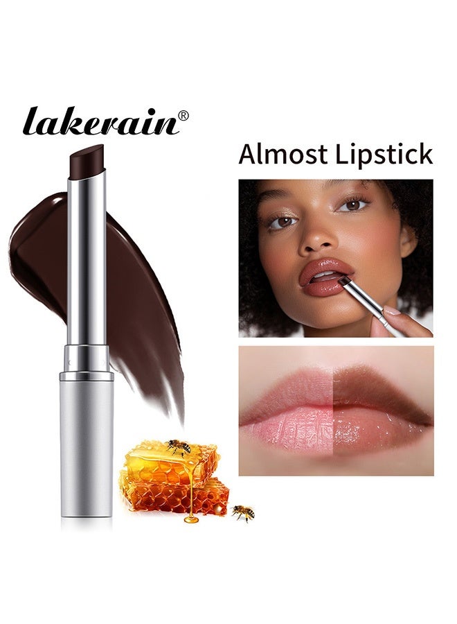 lakerain Honey Lipstick Tinted Lip Balm - Sheer Hydrating Lipstick for All Skin Tones - Moisturizing Lip Color, Nourishing Lip Balm with a Hint of Natural Black Cherry Tint - Image 1