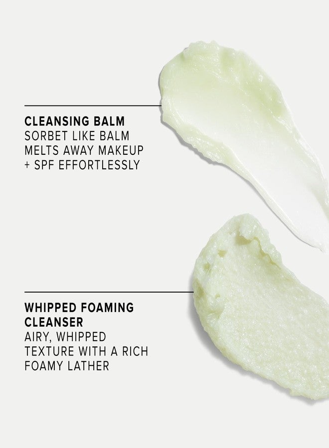 Farmacy Deep Double Cleanse Skincare Gift Set - Green Clean Makeup Remover Cleansing Balm & Whipped Foaming Face Wash for Oily Skin - Melts Away Makeup & Helps Promote Healthy Skin (2 Count) - Image 3