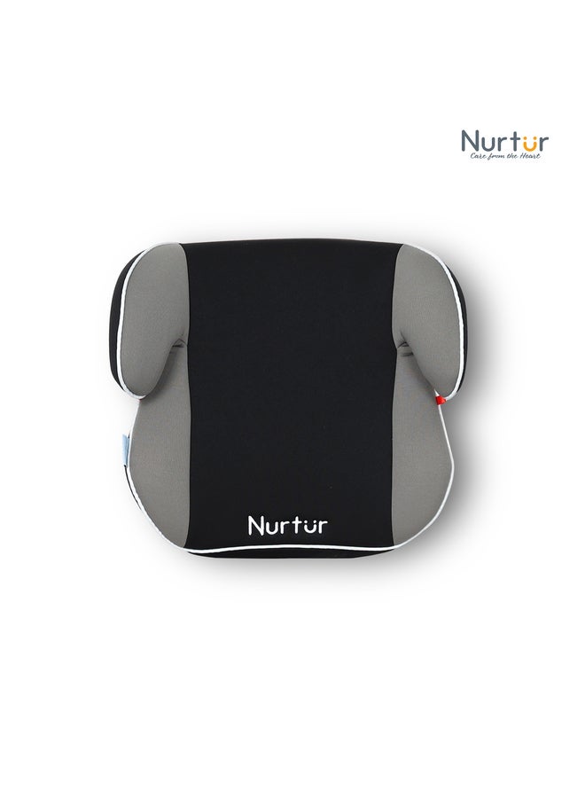 Nurtur مقعد تعزيز نوفا للأطفال - مسند ذراع - سهل التركيب - يناسب جميع السيارات - قاعدة مبطنة واسعة - مناسب من 4 سنوات إلى 12 سنة (المجموعة 2/3) - رمادي متعدد الألوان - Image 5