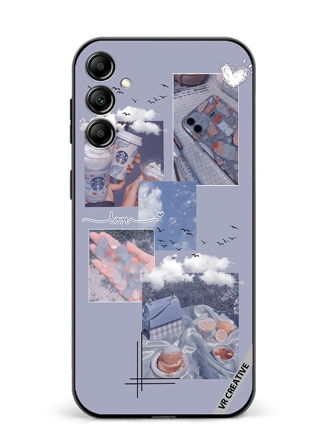 VR CREATIVE غطاء حماية لجهاز سامسونج جالاكسي A14 5G/ A14 بتصميم ستاربكس متعدد الألوان - Image 1