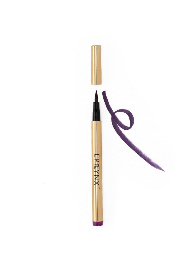 EPILYNX Long Lasting Waterproof Liquid Eyeliner with Precision Tip | Gluten and Allergen Free, Vegan Eyeliner Pencil |2mL| Purple by Dr. Liia - Image 1