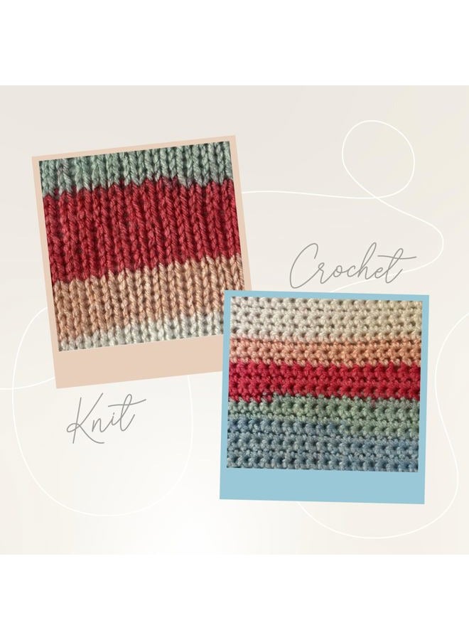 Lion Brand Yarn (1 Skein) Ice Cream Baby Yarn, Lemon Meringue Multicolor - Image 3