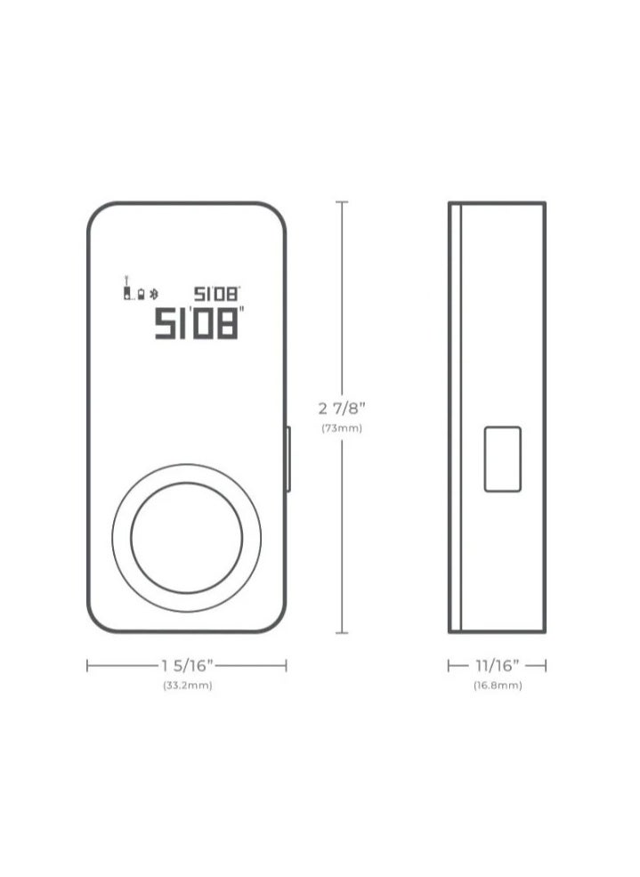 HOTO - HOTO Smart Laser Measure | Digital Tape Measure OLED Display 2 Modes Measurement Rechargeable Rangefinder - Black - Image 1